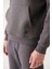 AVVA Antrasit Kapüşonlu Yaka İçi Polarlı 3 İplik Pamuklu Unisex Sweatshirt E001018