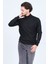 Erkek Yarım Balıkçı Triko Yün Kazak 4533090 Siyah 3