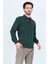 Erkek Desenli Polo Yaka Triko Sweat 6741251 Yeşil 2