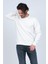 Erkek Bisiklet Yaka Sweatshirt 62422106 Beyaz 1