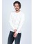 Erkek Bisiklet Yaka Sweatshirt 62422106 Beyaz 3