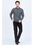 Erkek Desenli Polo Yaka Triko Sweat 6782251 Antrasit 2