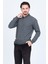 Erkek Desenli Polo Yaka Triko Sweat 6782251 Antrasit 4