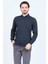 Erkek Desenli Polo Yaka Triko Sweat 6782252 Haki 1