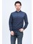 Erkek Desenli Polo Yaka Triko Sweat 6782257 Indigo 1