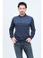 Erkek Desenli Polo Yaka Triko Sweat 6782257 Indigo 4