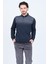 Erkek Desenli Polo Yaka Triko Sweat 6782258 Lacivert 4