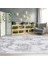 Çam Halı Crea Plus Galaxy Blossom 13621 Krem Gri Eskitme Desenli Makine Halısı 2