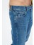 Finn Orta Mavi Regular Tapered Fermuarlı Jean Pantolon E 4407-007 5
