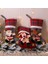 4pcs Noel Çorapları Noel Baba Santa Snowman Geyik Şeker Çantaları Noel Ağacı Odası Yerel Parti Dekorasyon (Yurt Dışından) 2