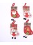 4pcs Noel Çorapları Yeni 3D Santa Santa Snowman Elk Bear Candy Hediye Çantası Noel Ağacı Kolye Noel Dekorasyon (Yurt Dışından) 1