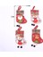 4pcs Noel Çorapları Yeni 3D Santa Santa Snowman Elk Bear Candy Hediye Çantası Noel Ağacı Kolye Noel Dekorasyon (Yurt Dışından) 2