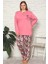 Bayan 6994 Battal Uzunkol Interlok Pijama Takımı 1