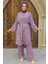 - Kimono Koyu Lila Tesettür Üçlü Takım 51910KLILA 2