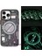 Iphone 14 Pro Kılıf Manyetik Kablosuz Şarj Destekli Fosforlu 3D Gece Işıklı Oyuncu Kapak 3