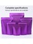 100 Pcs/set Mat Alumınum Folyo Snack Stand-Up Tecesi, Boyut: 10X15? (Beyaz) (Yurt Dışından) 4