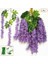 Yapay Çiçek Asma Ratta Asılı Çelenk Ipek Wisteria Çiçekleri (Yurt Dışından) 2