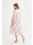 Oversize Belden Büzgülü Coton Elbise 6