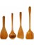4 Adet Bambu Ahşap Wok Kürekler Oluklu Spatula Kaşık Karıştırma Tutucu Pişirme Eşyaları (Yurt Dışından) 1