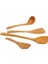 4 Adet Bambu Ahşap Wok Kürekler Oluklu Spatula Kaşık Karıştırma Tutucu Pişirme Eşyaları (Yurt Dışından) 3