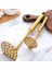 1 Adet Paslanmaz Çelik Patates Masher Ricer Puree Sarımsak Baskı Sebze Meyve Pres Suyu Makinesi Gadget Mutfak Aksesuarları Mashers (Altın) (Yurt Dışından) 3