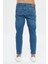 Cross Jeans Finn Orta Mavi Regular Tapered Fermuarlı Jean Pantolon E 4407-007 4