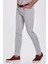 Slim Fit 5 Cep Açık Gri Yazlık Pantolon 3