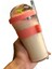 16OZ Yaratıcı Köpük Çay Bardağı, Taşınabilir Plastik Kupası, Saman ile Yeniden Kullanılabilir Plastik Bardak, Kabarcık Çay Boba Çay Kupası | Kupalar (Pembe) (Yurt Dışından) 1