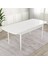 Concept Kar Serisi 80 x 132 cm Açılabilir Mdf Mutfak Masa Takımı Beyaz Masa 4 Sandalye 4