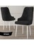 Concept Eta Serisi 80 x 132 cm Açılabilir Mdf Mutfak Masa Takımı Beyaz Masa 4 Sandalye 4