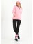 Kadın Fermuarlı Pembe Sweatshirt MW5717 3