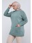Kadın Büyük Beden Kolu Saç Örgülü Cepli Kışlık Triko Tunik 4372 1