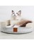 2 In1 Yuvarlak Saf Pamuk Iplik Dokuma Kedi Scratcher Yatak Yastık Sepeti Pamuk Dayanıklı Kedi Karalama Kurulu Pad Için Kat Kıyafetleri ve Yataklar | Mobilya ve çizikler (Yurt Dışından) 3