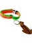 Kedi kolyesi tasma yumuşak fıstık yeşili turuncu kolon genişlik:1,5cm boyun ölçüsü:15-30cm ayarlamalı cat necklace KK3-10 3