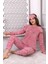 Fwn 3021 Peluş Welsoft Polar Kışlık Yumoş Kadın Pijama Takımı 5
