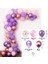 70 Adet Mor Pembe Balon Garland Kemer Seti 1