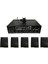2 Bölge Amfi ve Trafo Duvar Tipi Hoparlör Paketi (5 Hoparlör ve 2 Bölge Bluetooth USB Trafolu Amfi) 5