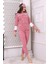 Fwn 3012 Peluş Welsoft Polar Kışlık Yumoş Kadın Pijama Takımı 5
