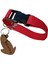 Köpek boyun tasması kırmızı kordon genişlik:2,5cm kalınlık:1mm boyun ölçüsü:24-46cm ayarlanabilir dog collar T3-10 1