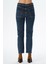 Koyu Mavi Orta Bel Fermuarlı Slim Fit Jean Pantolon C 4806-005 4
