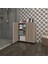 Kenzlife 2 kapılı dolap çilem 088*070*032 crd kilitli tekerlekli banyo mutfak ofis kitaplık ayakkabılık kiler 5