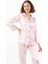 Kadın Puantiyeli Pijama Takımı Pembe 4