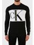 Calvin Klein % 100 Pamuk Logolu Regular Fit Bisiklet Yaka Kazak Erkek Kazak J30J322203 Beh 4