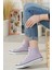 Unisex Bilekli Günlük Lila Keten Kadın Erkek Spor Sneaker Ayakkabı 2