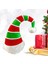 Çizgili Noel Baba Şapkası Fotoğraf Taşıyıcılar Süslü Beyaz Yeşil Için Noel Şapkası (Yurt Dışından) 5