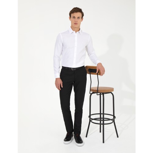 Pierre Cardin Erkek Siyah Slim Fit Chino Pantolon 50263250-VR046