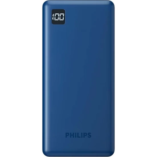 Philips 20000 mAh Powerbank 22.5W USB ve Type-C PD Üç Çıkışlı Led Göstergeli