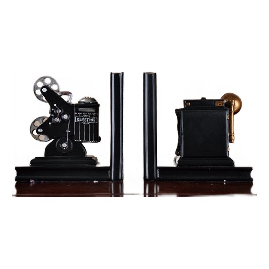HaiTun Retro Kamera Bookend Film Film Projektör Siyah Gümüş Fiyatı