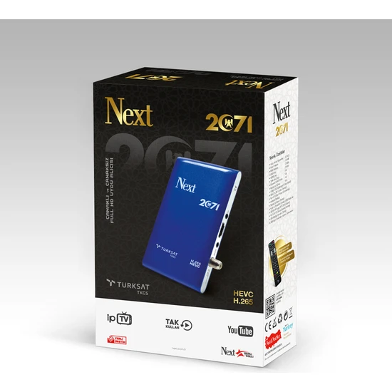 Next 2071 HD Uydu Alıcı + Next Ye 7601 Wifi Aparat