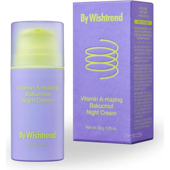 By Wishtrend Vitamin A-Mazing Bakuchiol Night Cream - %0.03 Retinal Gece Kremi 30GR